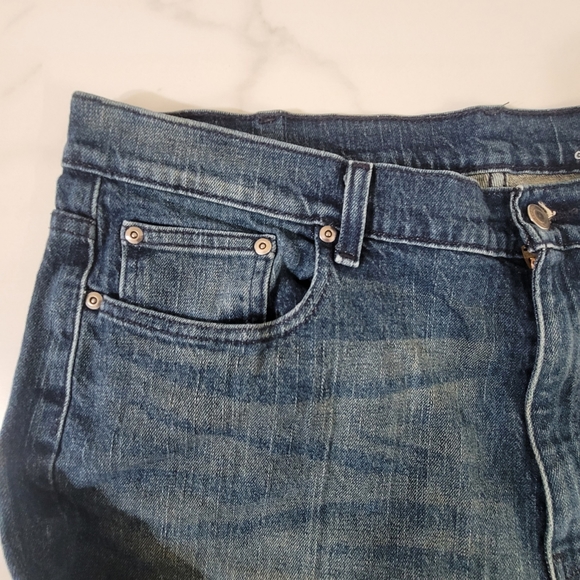 G George Jeans Mens Size 38 x 32 Athletic Distressed Denim Stretch Medium Wash - Picture 8 of 16